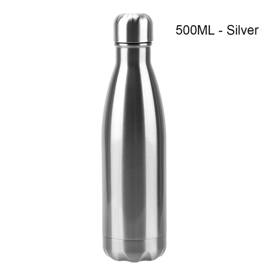 Stainless Steel Water Bottle BPA Free Thermos Cola Water Beer Thermos 500Ml for Sport Bottles Double-Wall Insulated Vacuum Flask